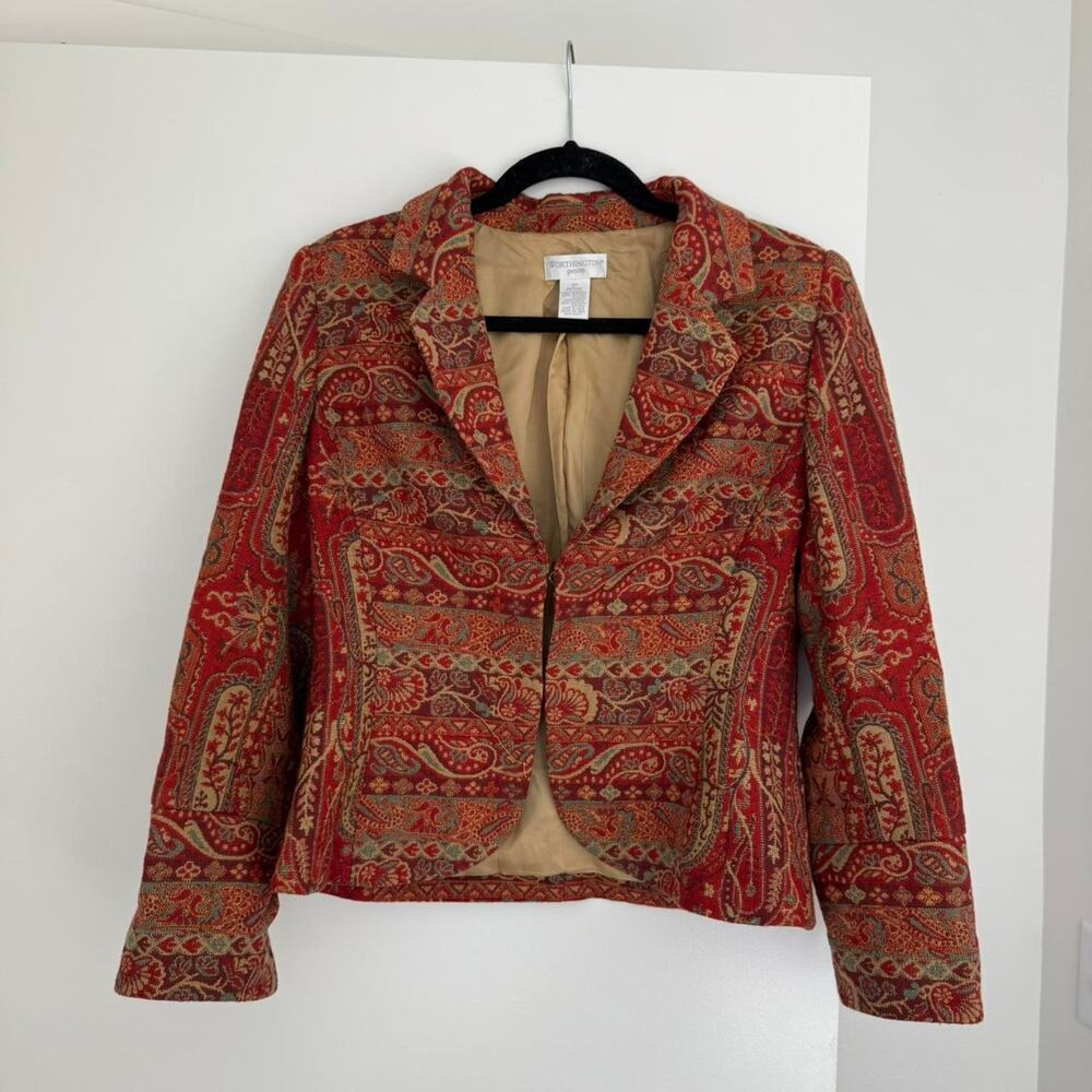 Vintage boho quilted blazer - Picture 4 of 7